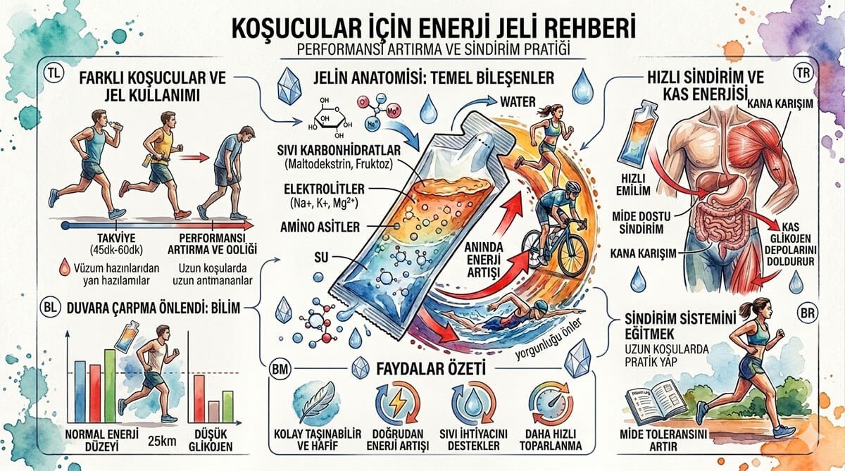 koşucular için enerji jel kullanımı