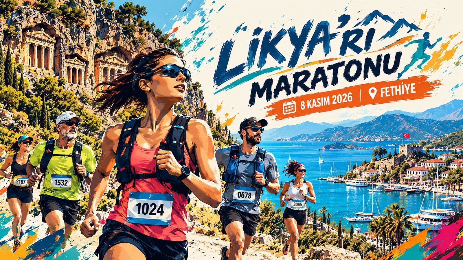 Likya’rı Maratonu 8 Kasım’da Fethiye’de Koşulacak